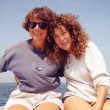 Suzanne and yearly guest Gretchen boating