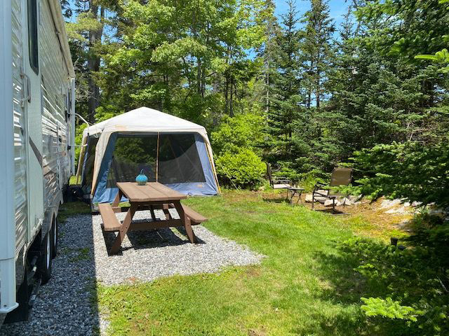 Campers For Sale At Gray Homestead Oceanfront Campground   Site Exterior 